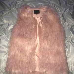 Pink Fur Vest